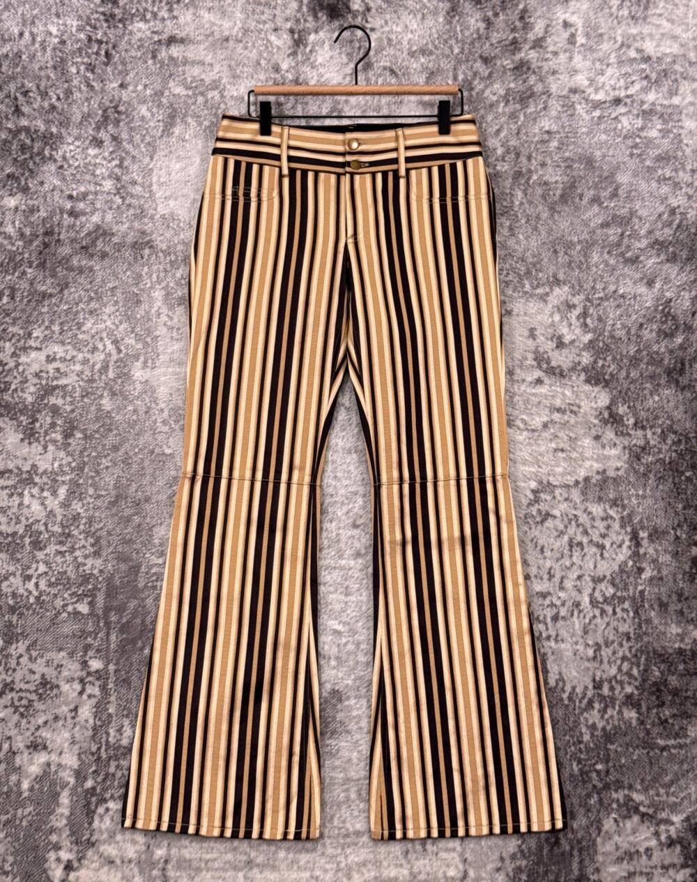 Vintage Alice + Olivia Pants 6 Womens Retro Striped Flare